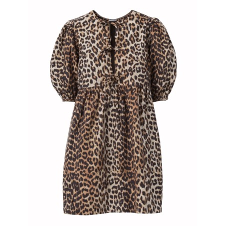 LEOPARD PRINT MINI DRESS