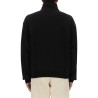 ZIPPERED TURTLENECK SWEATSHIRT