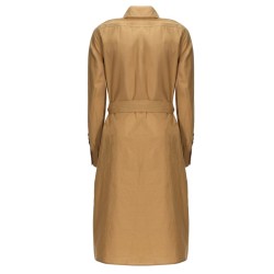 COTTON AND LINEN MIDI DRESS