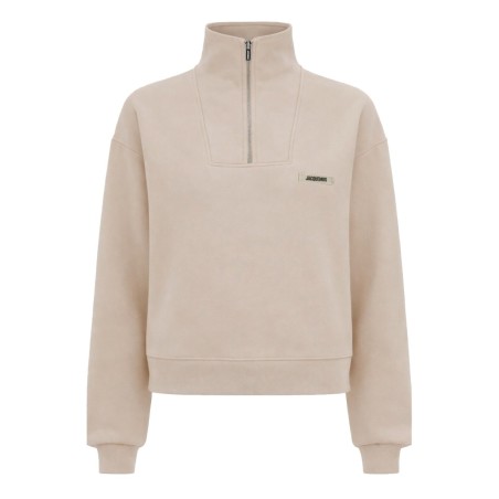 GROSGRAIN SWEATSHIRT WITH TURTLENECK