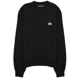 SWEATSHIRT WITH LOGO PATCH