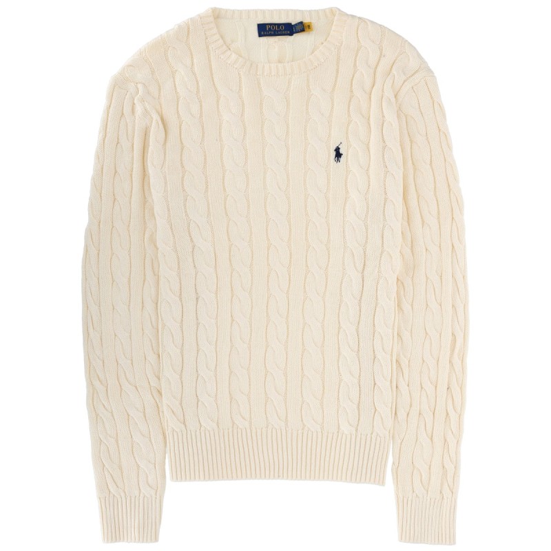 CABLE KNIT WITH LOGO