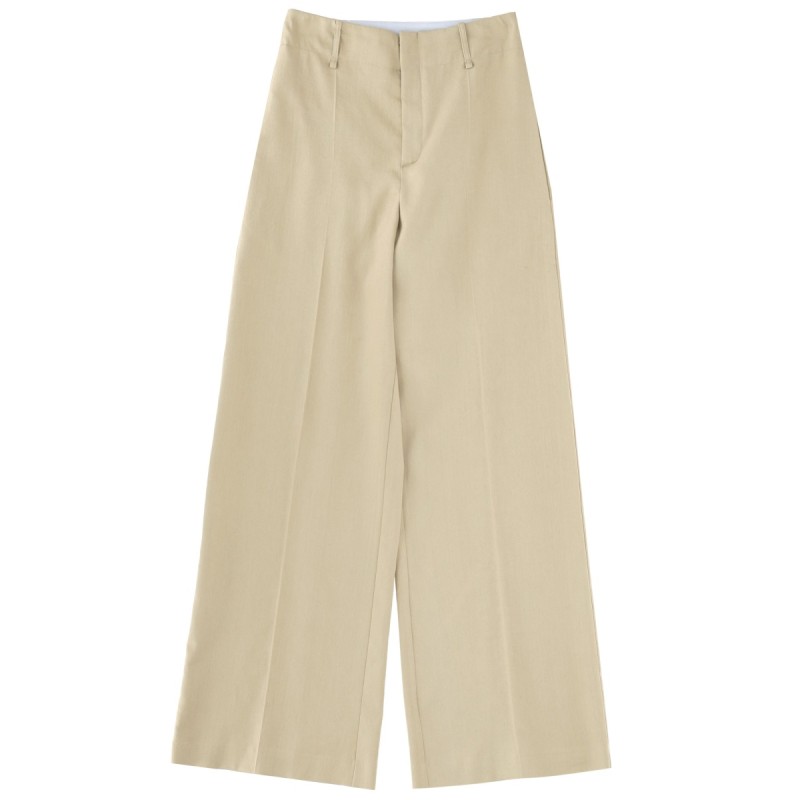 LINEN BLEND TAILORED PANTS