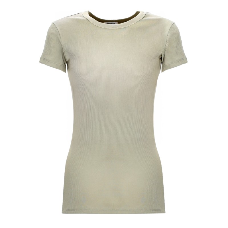 "FINE RIB" T-SHIRT
