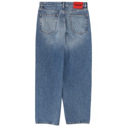 JEANS WITH LOGO PATCH