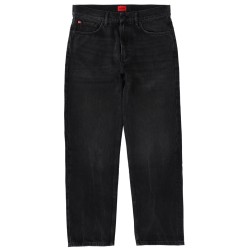 JEANS WITH LOGO PATCH