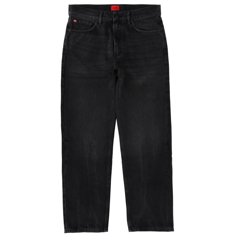 JEANS WITH LOGO PATCH