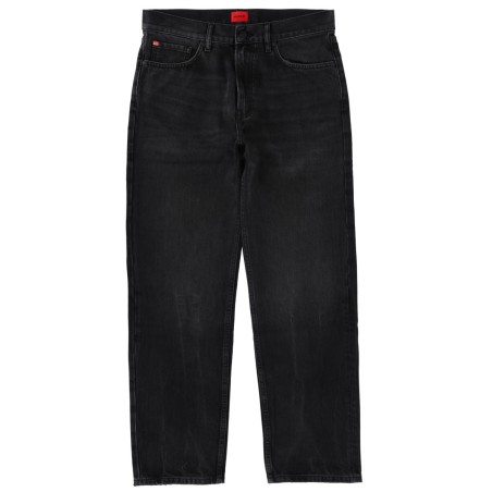 JEANS WITH LOGO PATCH