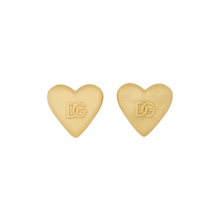HEART EARRINGS WITH DG LOGO