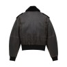 LEATHER BOMBER JACKET