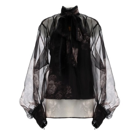 BLOUSE WITH LAVALLIERE "HYPNOTIC"