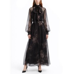 BLOUSE WITH LAVALLIERE "HYPNOTIC"