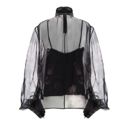 BLOUSE WITH LAVALLIERE "HYPNOTIC"