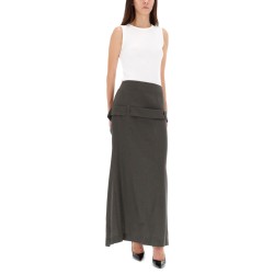 DECONSTRUCTED SKIRT WITH MARTINGALE DETAIL