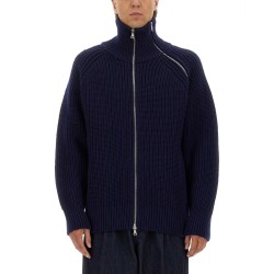 ZIPPERED WOOL SWEATER