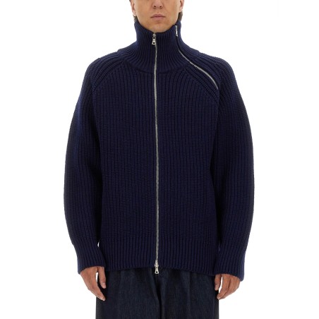 ZIPPERED WOOL SWEATER