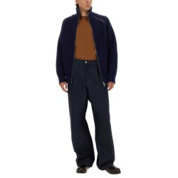 ZIPPERED WOOL SWEATER