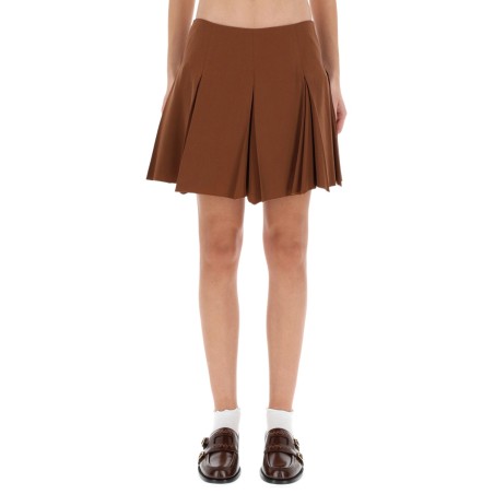 PLEATED MINISKIRT