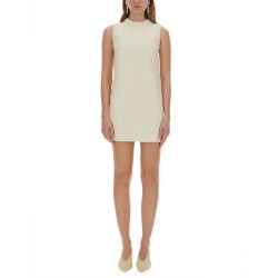 BOUCLE MINI DRESS WITH PEARLS