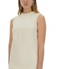 BOUCLE MINI DRESS WITH PEARLS