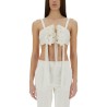 COTTON AND SILK VOILE CROP TOP