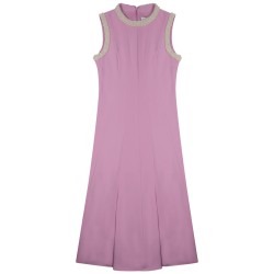 MIDI DRESS WITH PEARLS