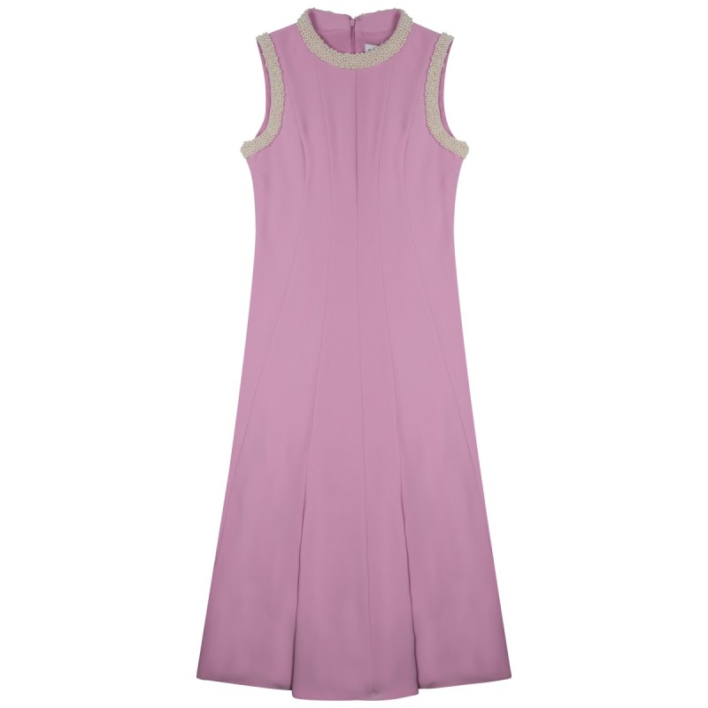 MIDI DRESS WITH PEARLS