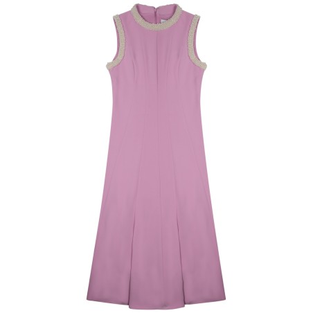 MIDI DRESS WITH PEARLS
