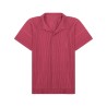 PLEATED POLO SHIRT