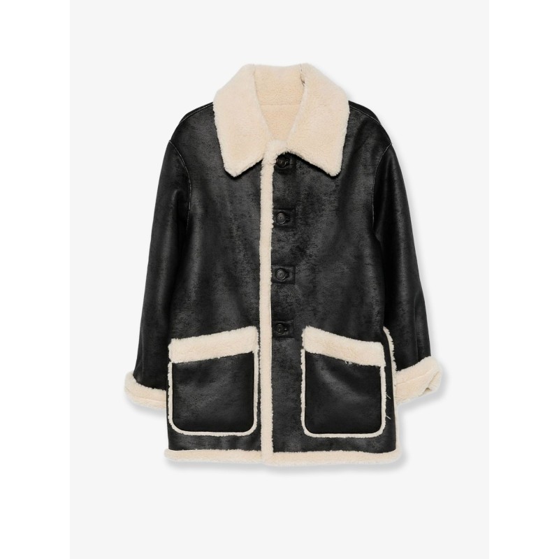 Unisex reversible eco-shearling jacket