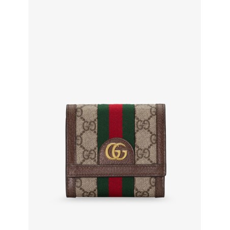 Ophidia GG fabric wallet