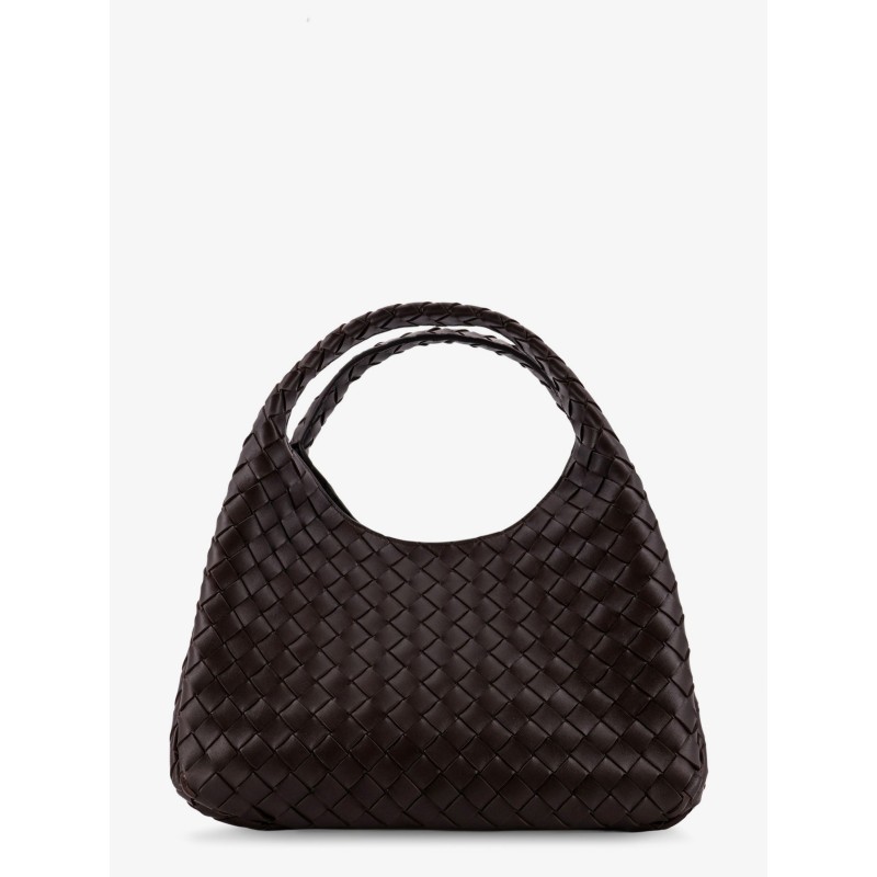 Campana leather shoulder bag with Intrecciato motif
