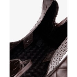 Campana leather shoulder bag with Intrecciato motif