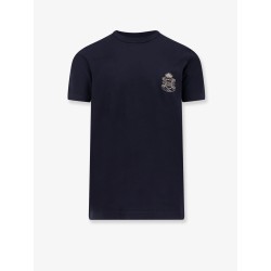 Cotton t-shirt with logo patch on the front