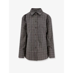 Cotton shirt with check pattern