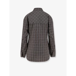 Cotton shirt with check pattern