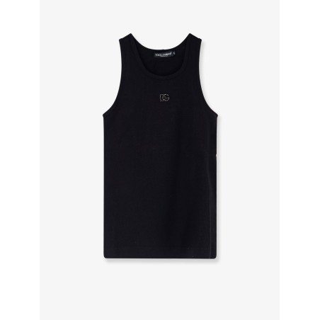 Ribbed cotton tank top