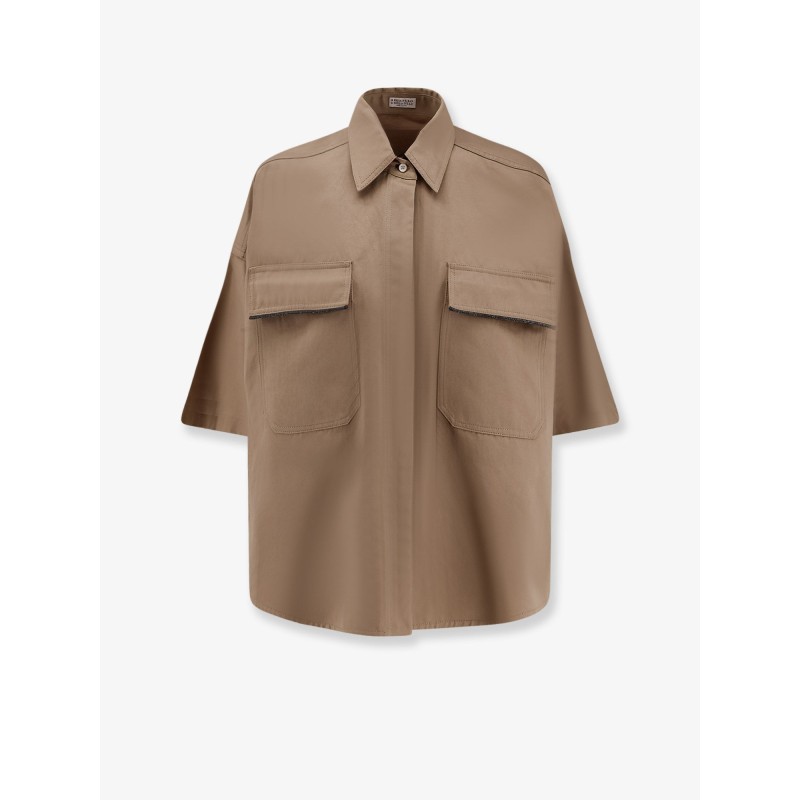 Linen and cotton blend shirt