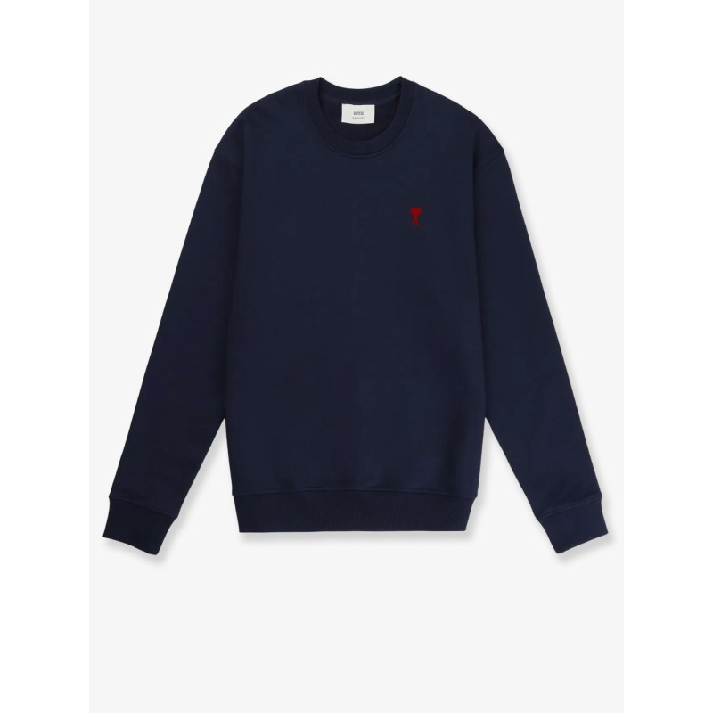 Cotton sweatshirt with iconic embroidery