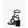 Rockstud leather sandals with iconic studs