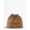 Leather Bucket bag with VLogo Signature