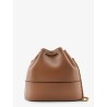 Leather Bucket bag with VLogo Signature