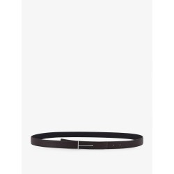 Hammered leather belt