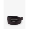 Hammered leather belt
