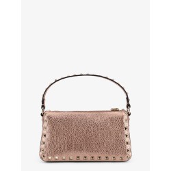 Rockstud laminated leather crossbody bag