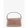 Rockstud laminated leather crossbody bag