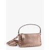 Rockstud laminated leather crossbody bag