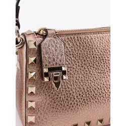 Rockstud laminated leather crossbody bag