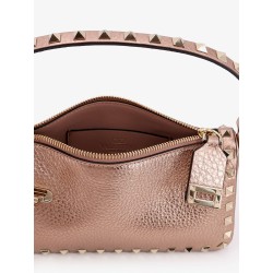 Rockstud laminated leather crossbody bag