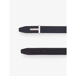 Hammered leather belt